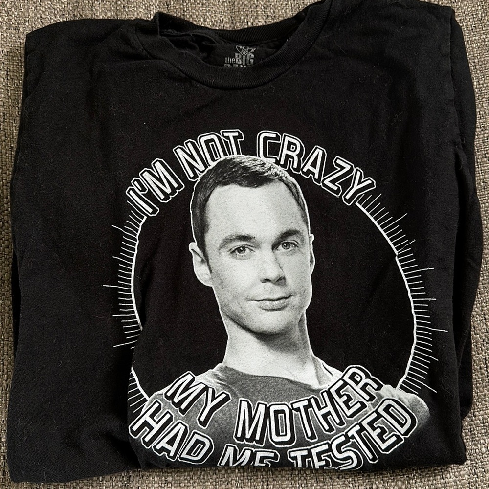 The Big Bang Theory Sheldon Cooper Graphic Tee Shirt Small